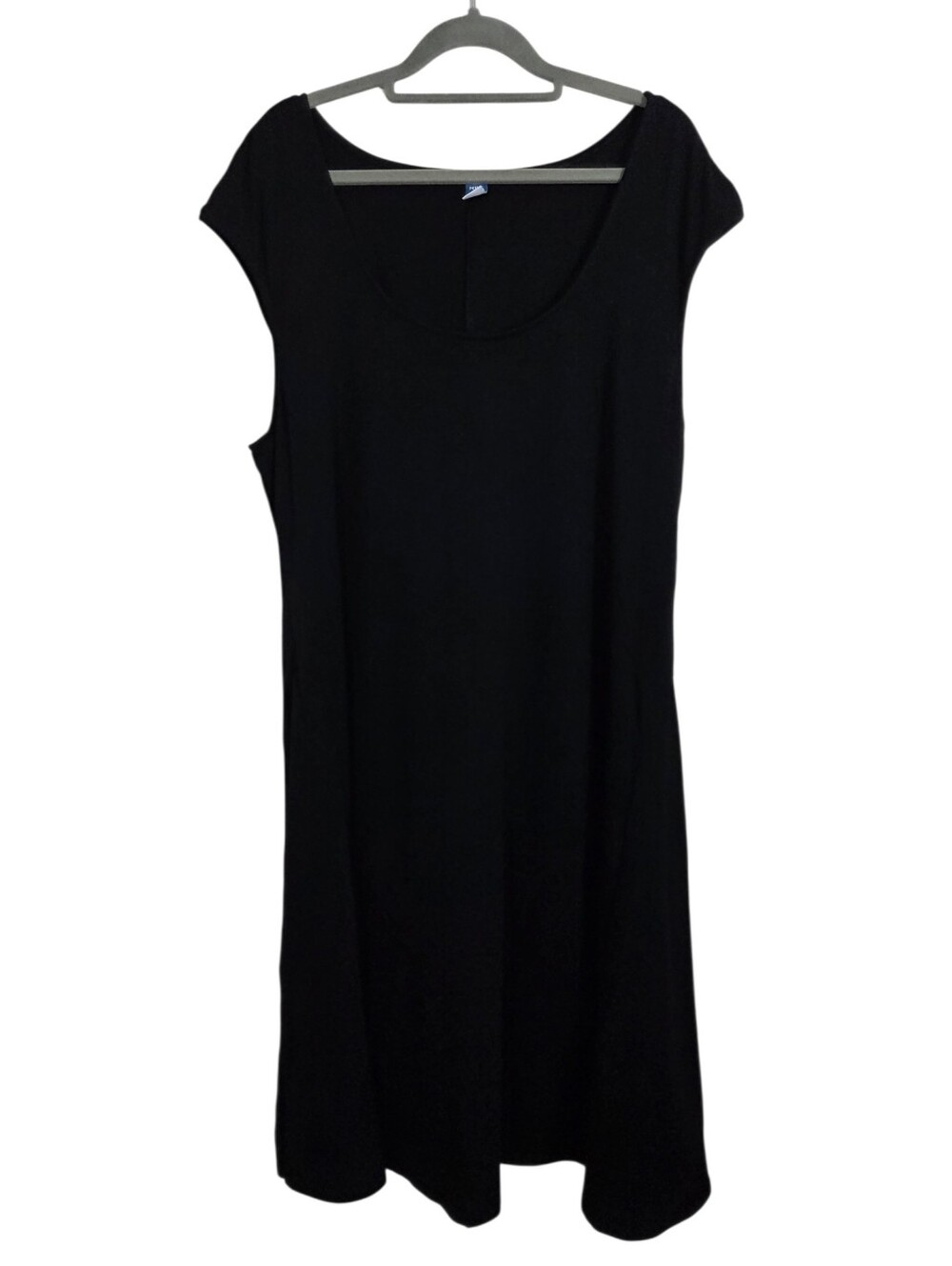 NWT Old Navy Fit & Flare Hourglass Midi Dress Black Size XL Petite Minimalist